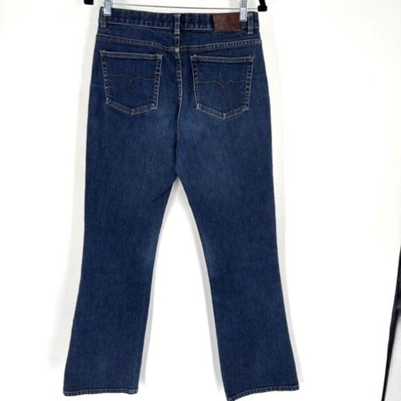Vintage Y2K Ralph Lauren Women's Classic Bootcut Jeans Medium Wash Size 8 Preppy - Picture 4 of 11